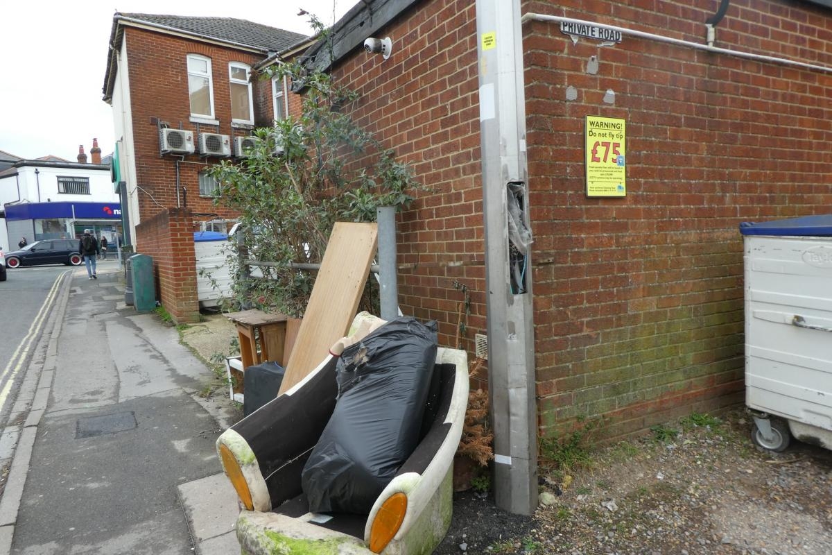 Fury as rubbish dumped under fly-tipping warning sign