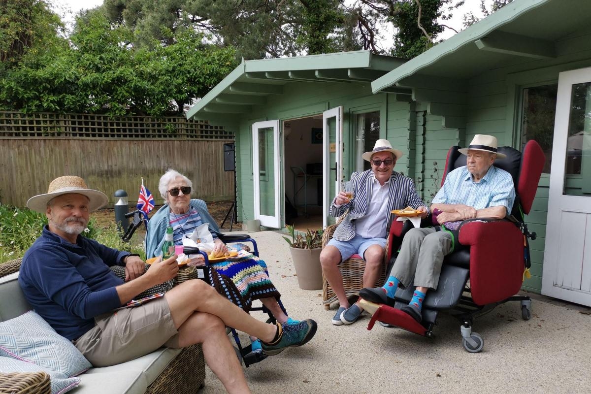 Care home residents enjoy picnics and outdoor activities
