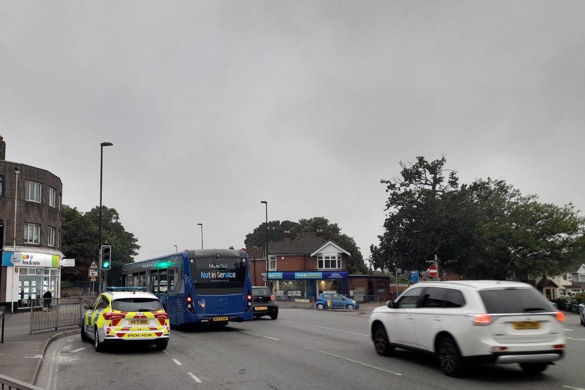 Police and paramedics attend incident involving a bus in Bitterne