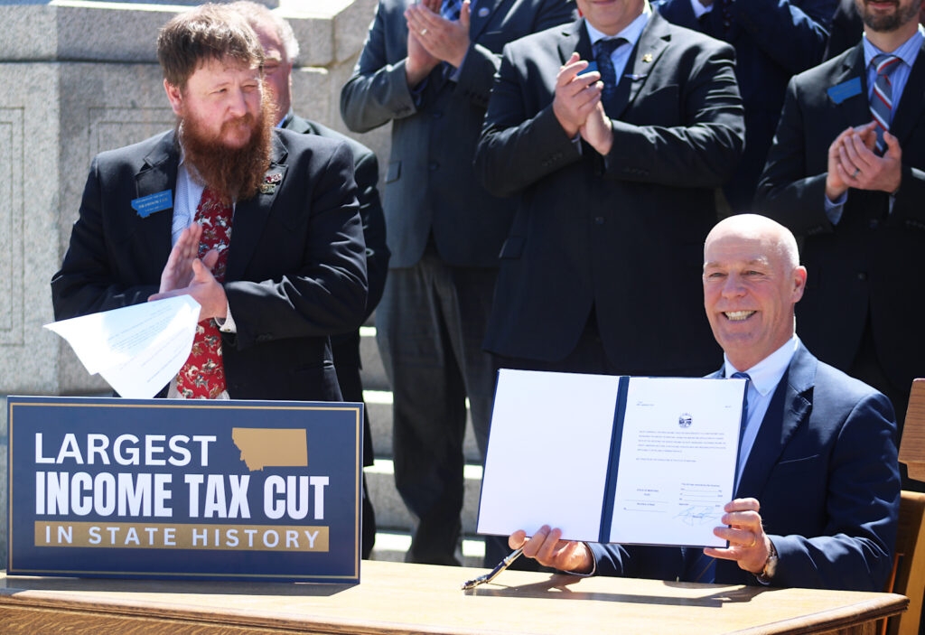 Gianforte signs third income tax reduction bill of his administration