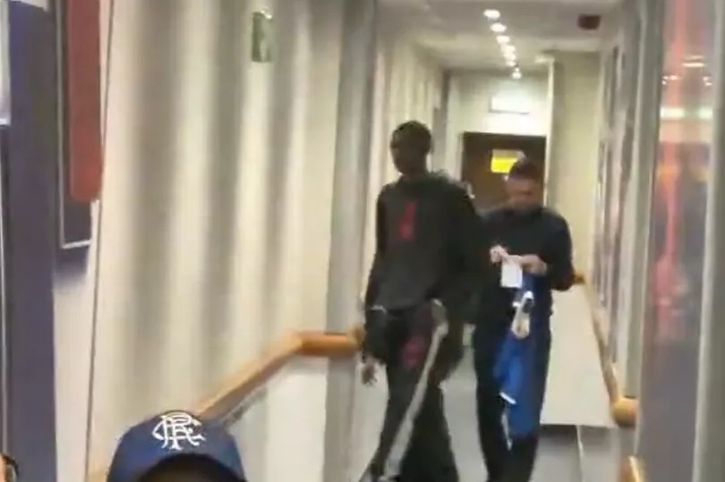 Mystery 'signing' spotted arriving at Rangers as social media sleuths uncover his true identity