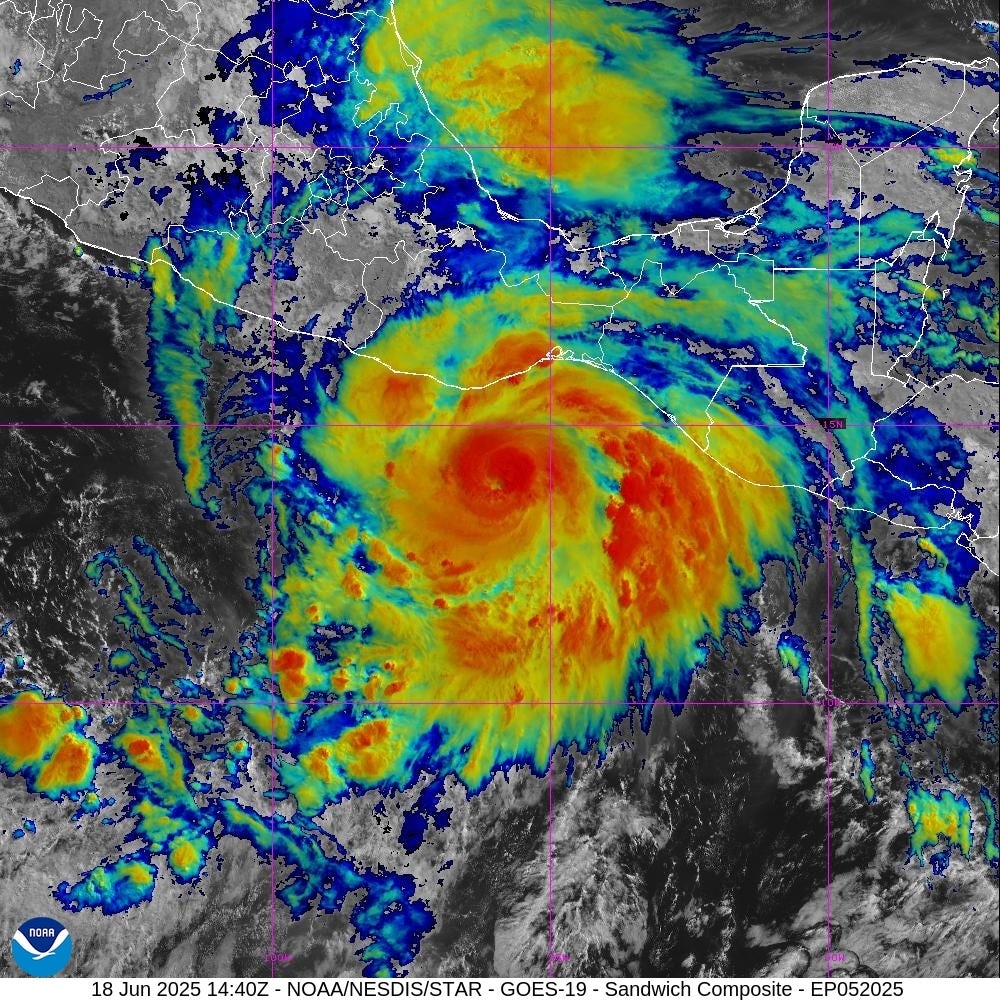 NOAA tracking 3 tropical waves in Atlantic. Erick could become Cat 3 hurricane before landfall