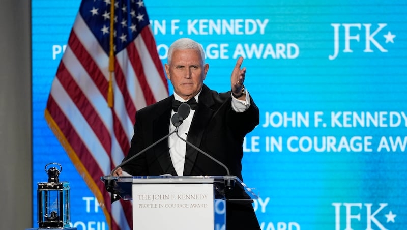 Mike Pence receives John F. Kennedy Profile in Courage Award