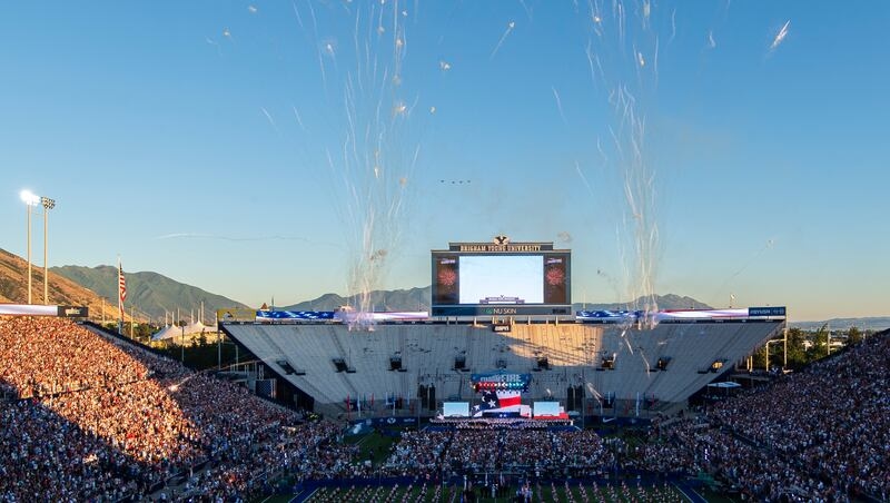 How did Provo's fireworks mishap injure 26 people?
