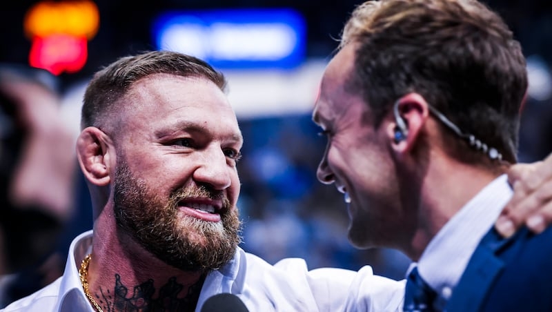 Conor McGregor just sat courtside at a BYU basketball game. No, really
