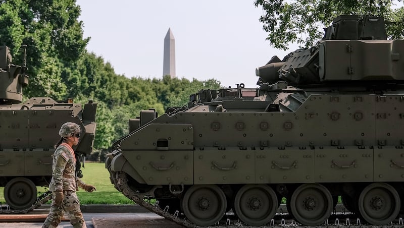 D.C. readies for Trump's major military parade