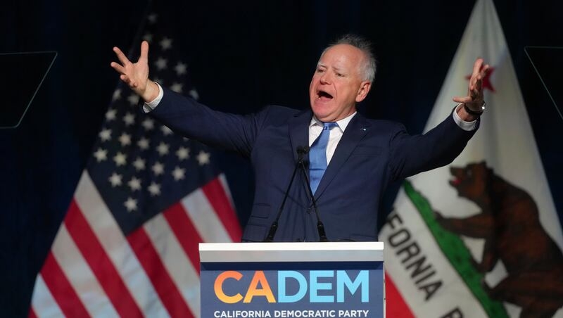 Tim Walz headlines two Democratic conventions but fails to address the party's leadership concerns