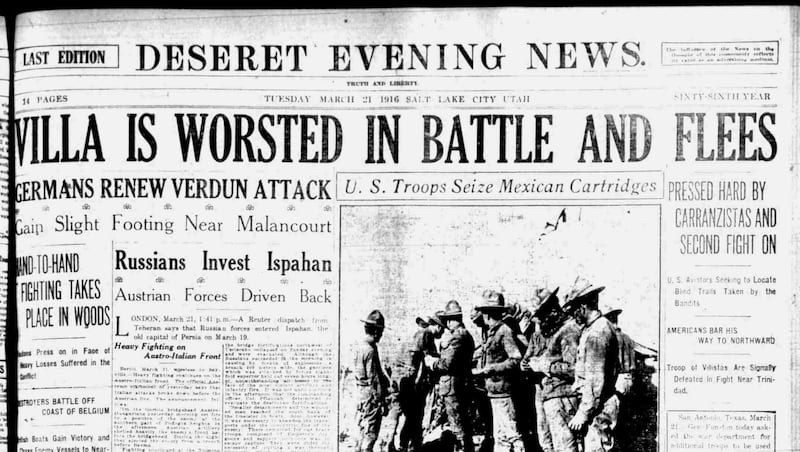 Deseret News archives: Pancho Villa invaded the U.S. but suffered defeat in 1916