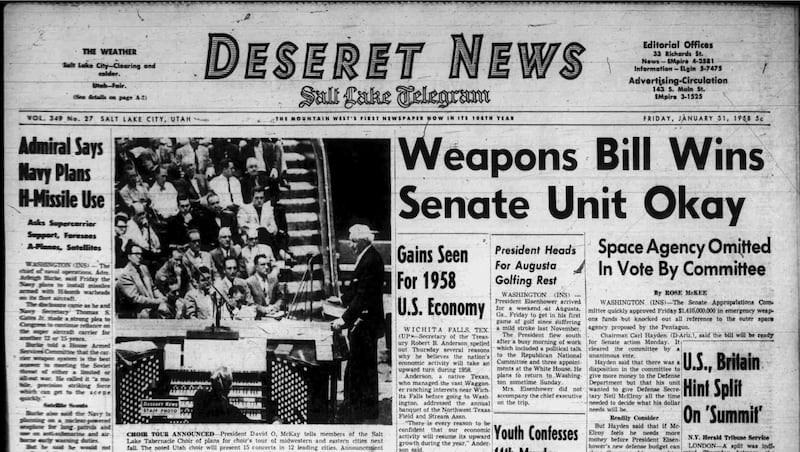 Deseret News archives: President McKay announced Tabernacle Choir tour of East Coast in 1958