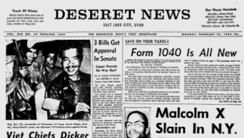 Deseret News archives: Civil rights leader Malcom X shot on this day 60 years ago