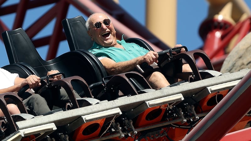 The old dude on the rad ride