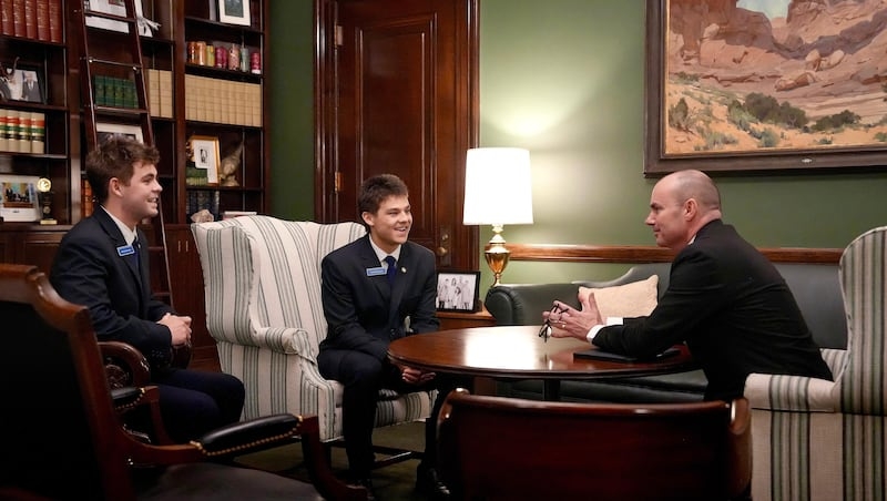 On their way to BYU, teens first help run the Senate