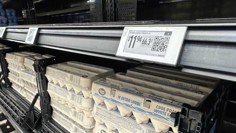 Egg prices drop but remain near historic highs
