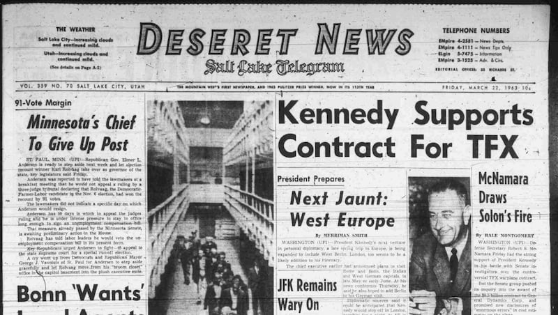 Deseret News archives: Alcatraz closed its doors on this day in 1963