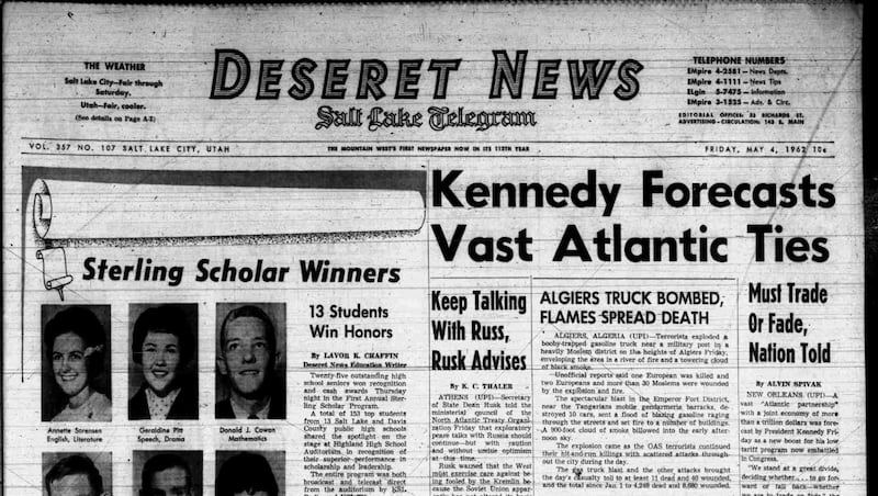 Deseret News archives +: Remembering the very first Sterling Scholars show