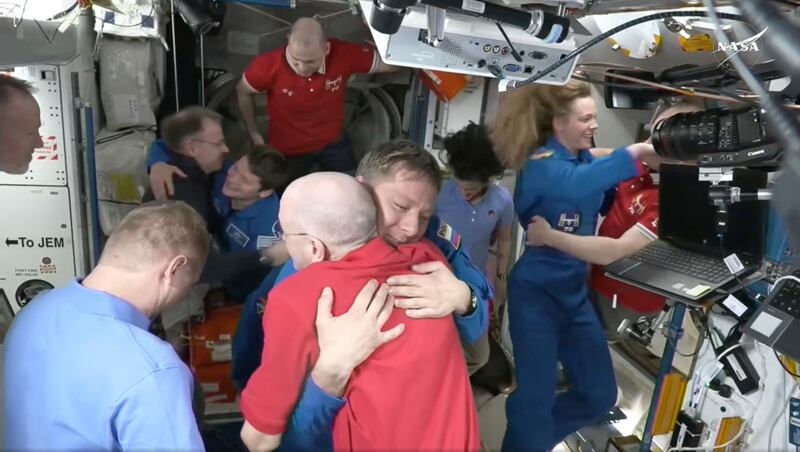 Overdue NASA astronauts now headed home on Tuesday