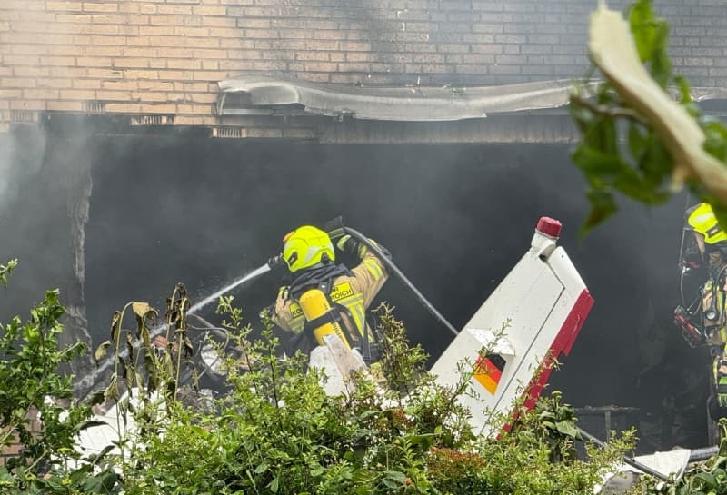 Two killed as light aircraft hits house near Germany's Dusseldorf