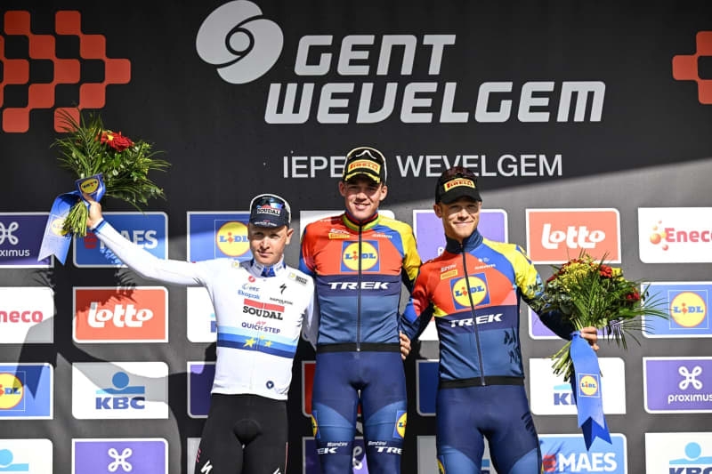 Pedersen wins third Gent-Wevelgem after 56km solo break