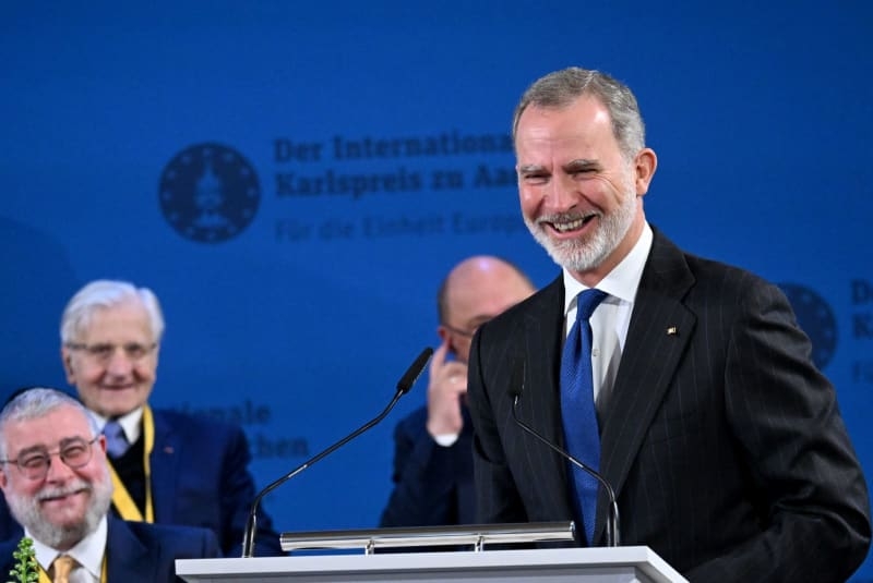 Spanish king urges 'more Europe' at Charlemagne Prize award ceremony
