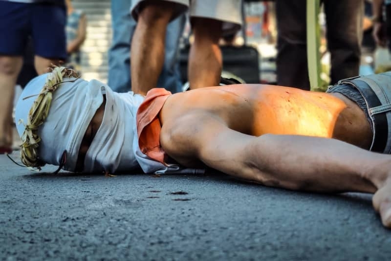 Filipino man nailed to a cross for 36th time to mark Good Friday