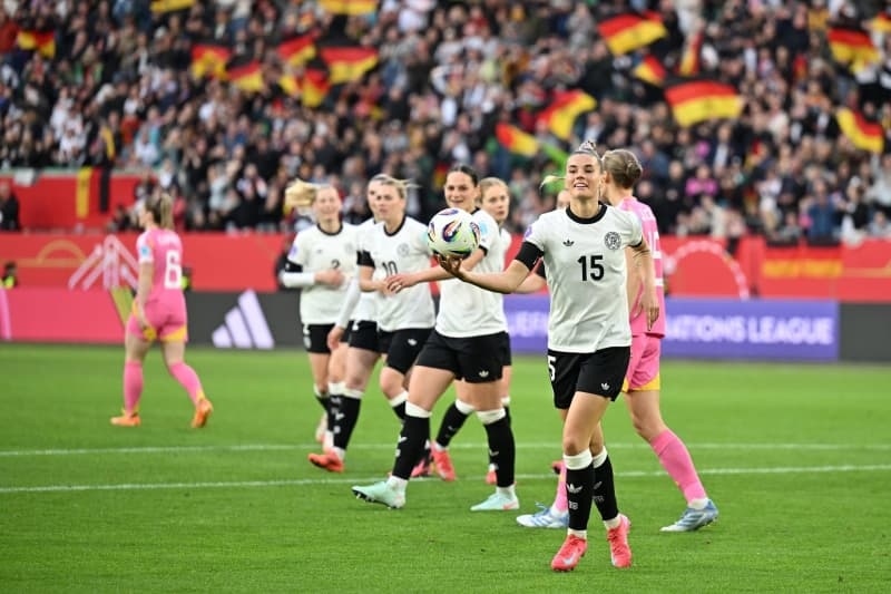 Cerci treble helps Germany thrash Scotland as retirees given send-off