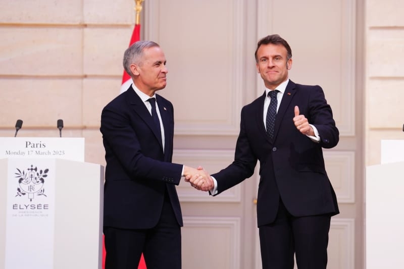 Carney and Macron meet in Paris as US-Canada tensions rise