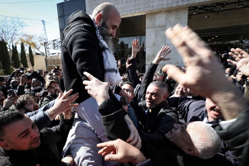 Hundreds of Palestinian inmates released as hostages return to Israel