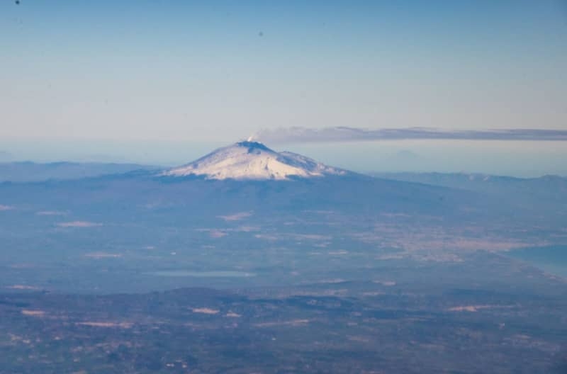 Mount Etna spews out fountain of lava