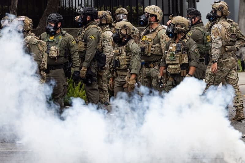 National Guard troops deployed in LA amid standoff with Trump