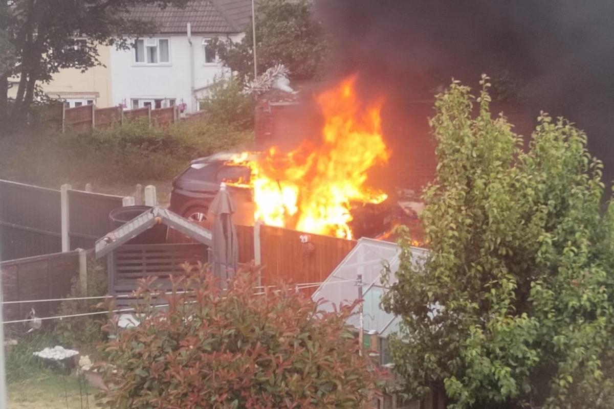 Car set on fire in suspected Dudley arson