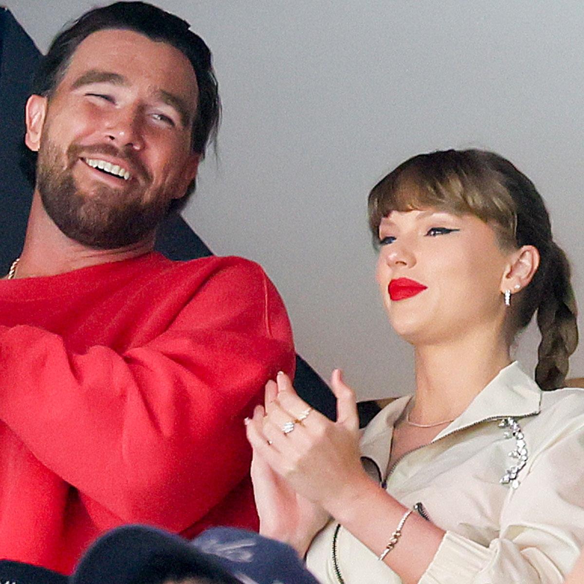 See Taylor Swift & Travis Kelce Cozy Up During NHL Game Date Night