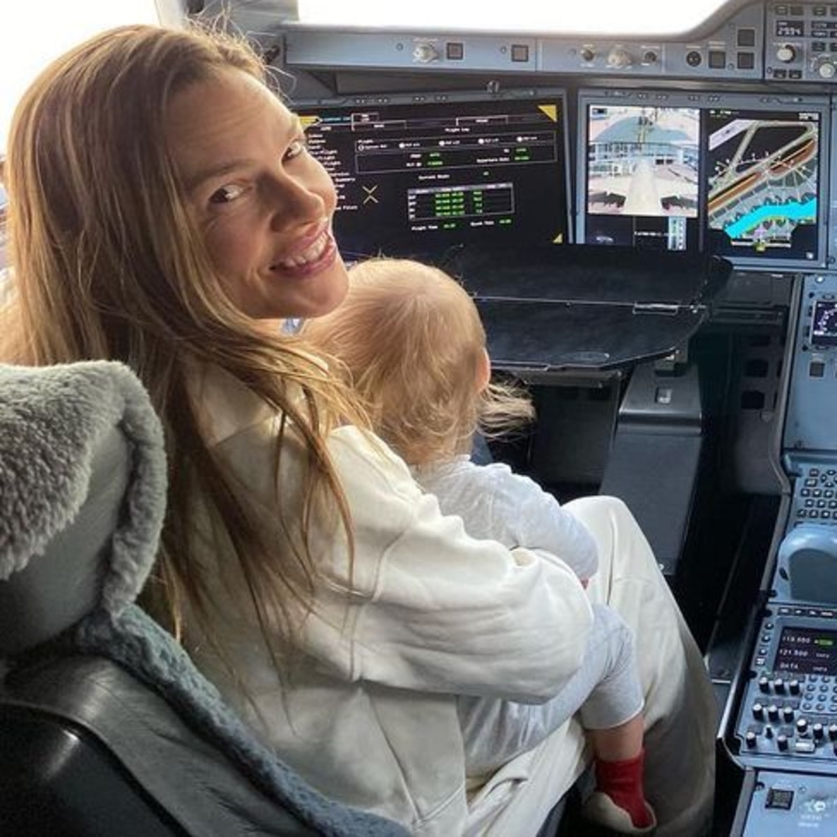 Hilary Swank Shares Rare Look at Toddler During Relatable Travel Day