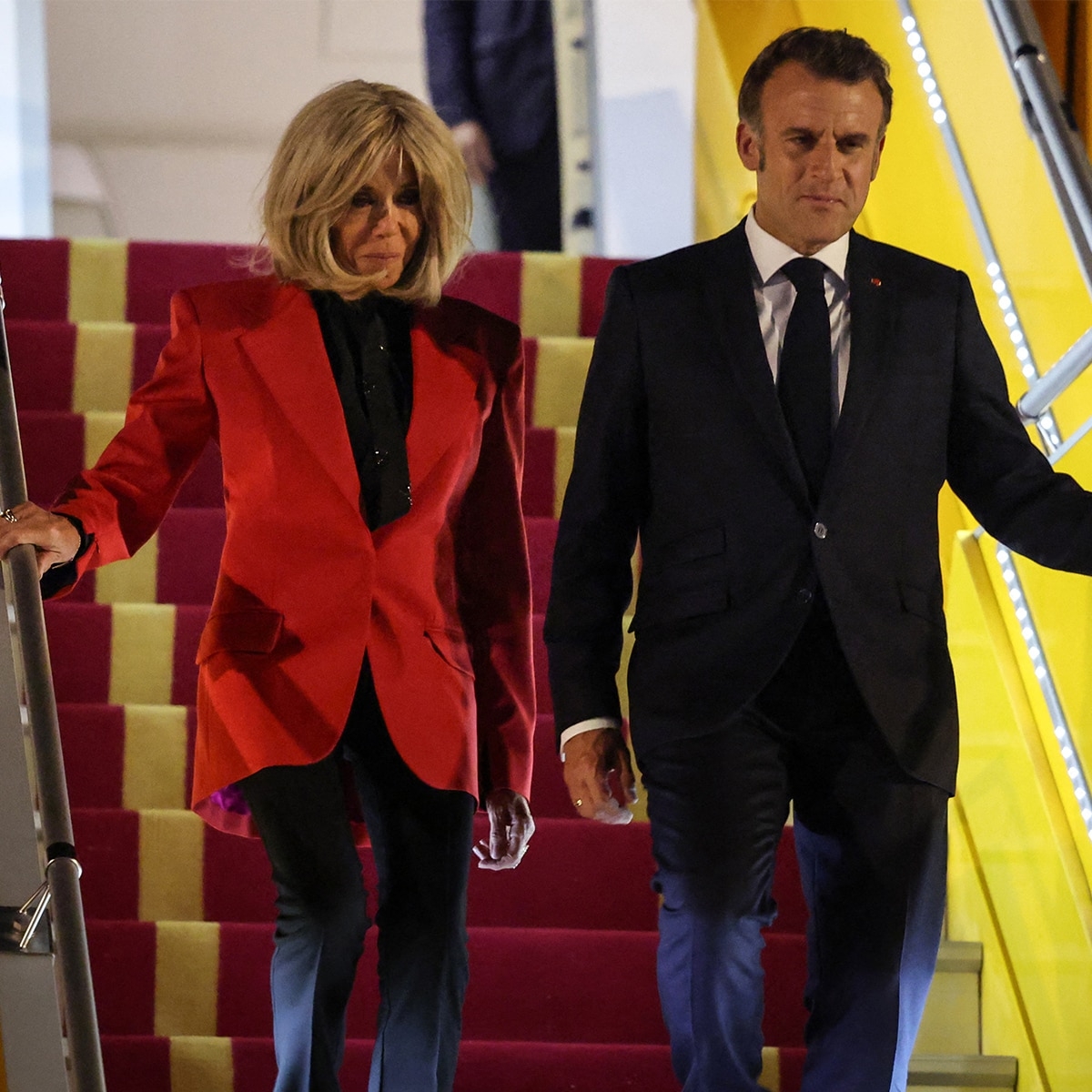 Emmanuel Macron's Office Addresses Video of Wife Pushing Him in Face