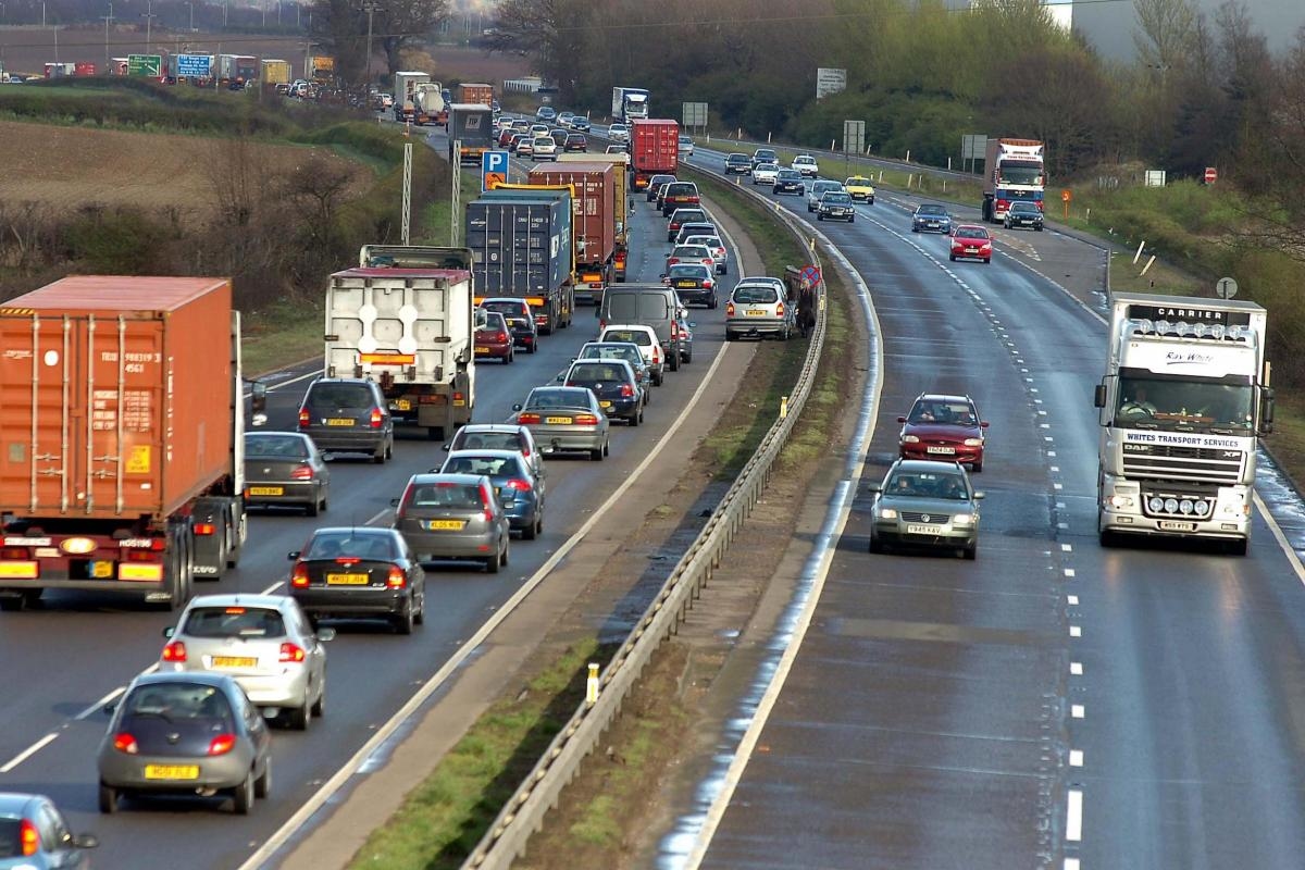 Delays as 20-mile stretch of A14 remains closed due to overrunning roadworks