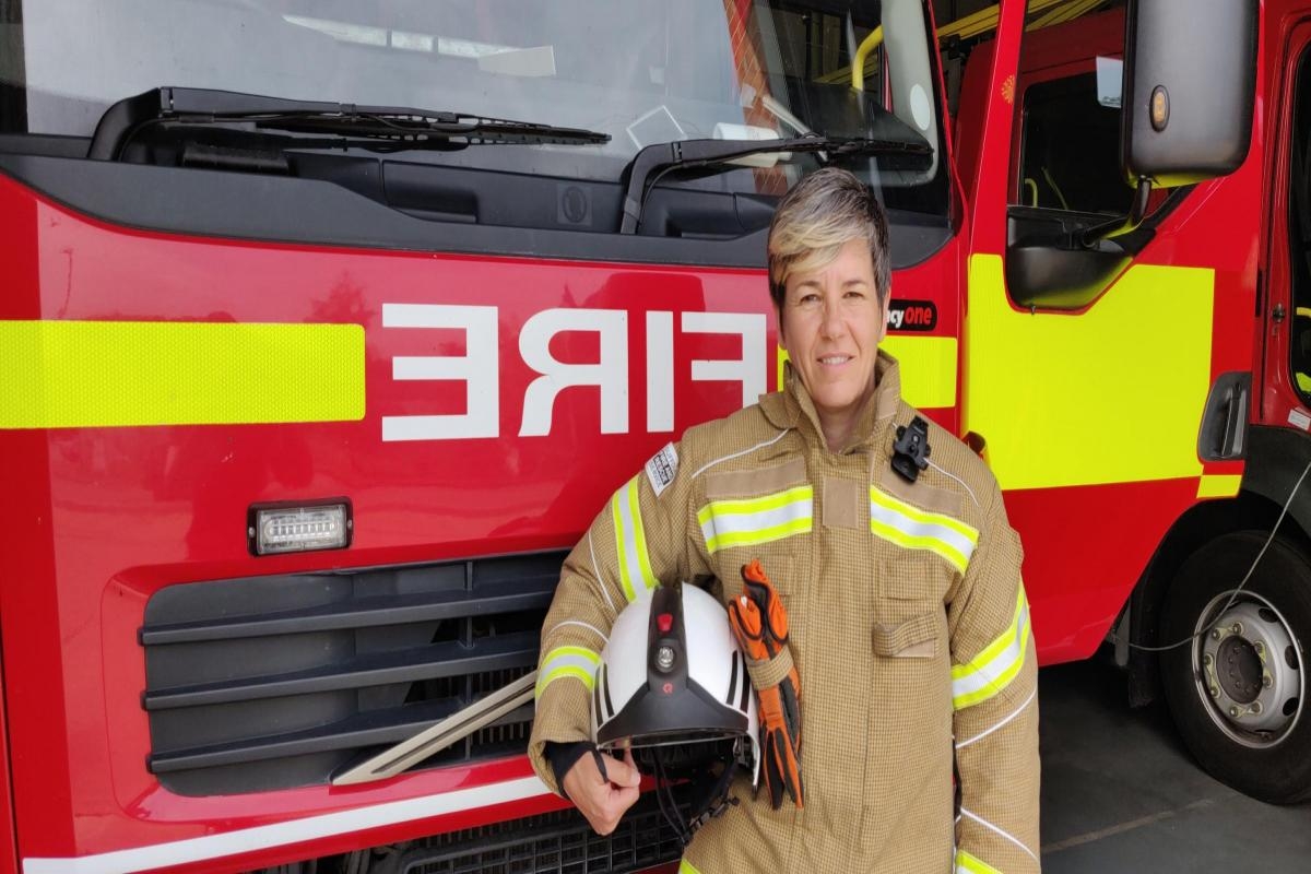 Suffolk's first full-time female firefighter bows out after 30 years