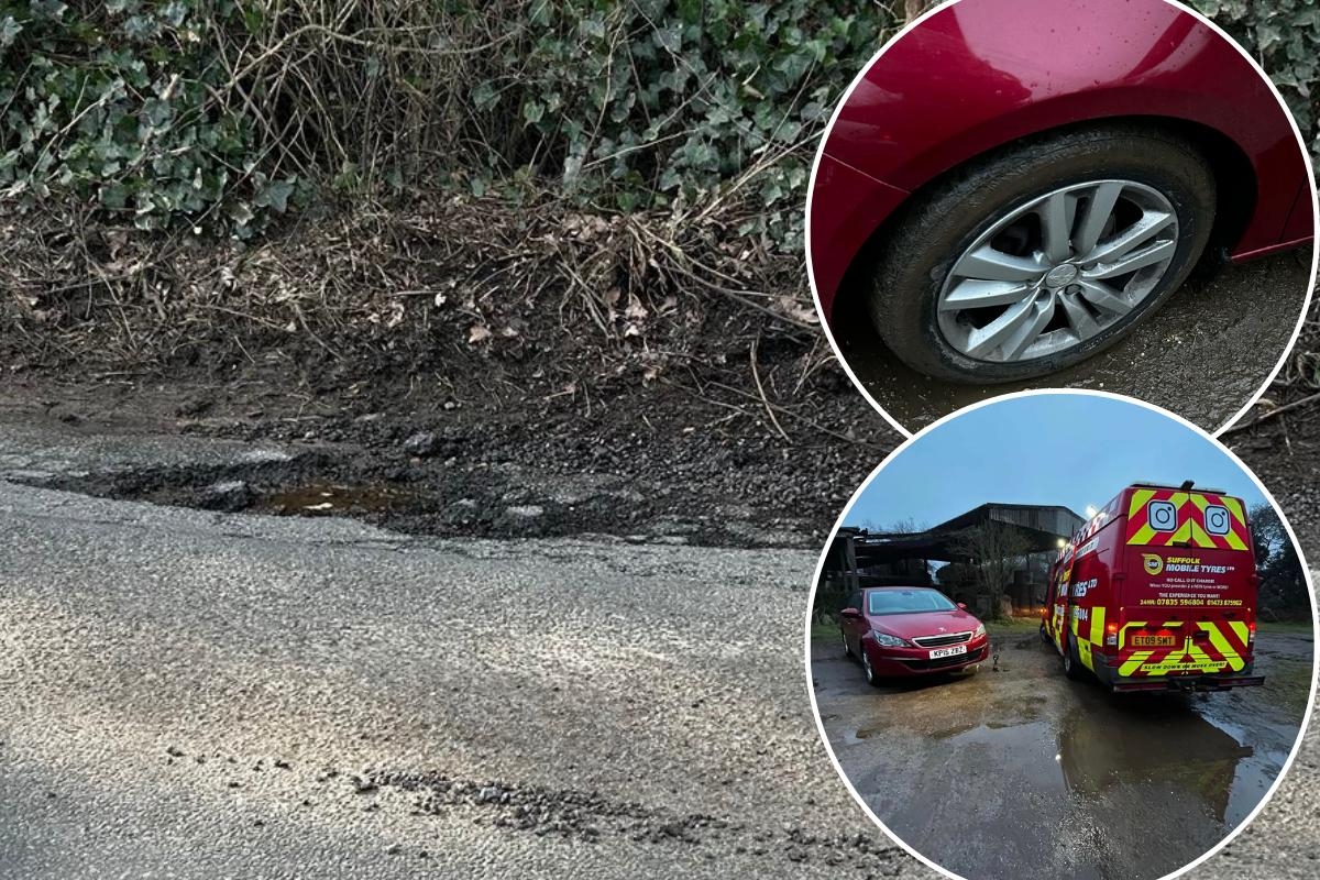 'Worrying' pothole which punctured grandmother's car left for weeks