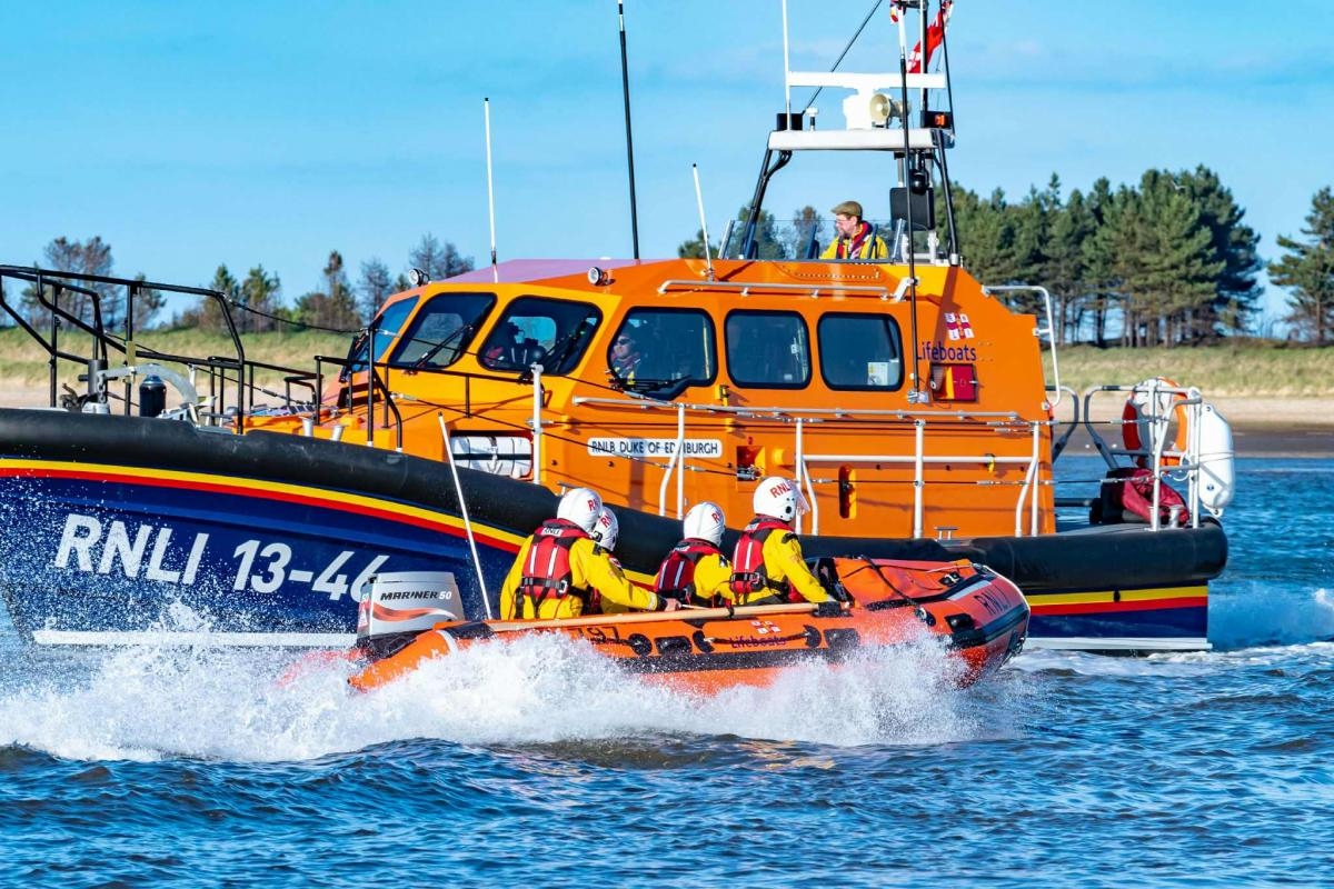 Two lifeboats launched after vessel lost power and ran aground