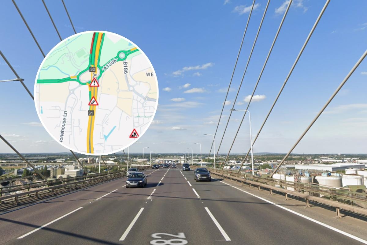 Disruption and delays for south Essex drivers at M25 Dartford Crossing