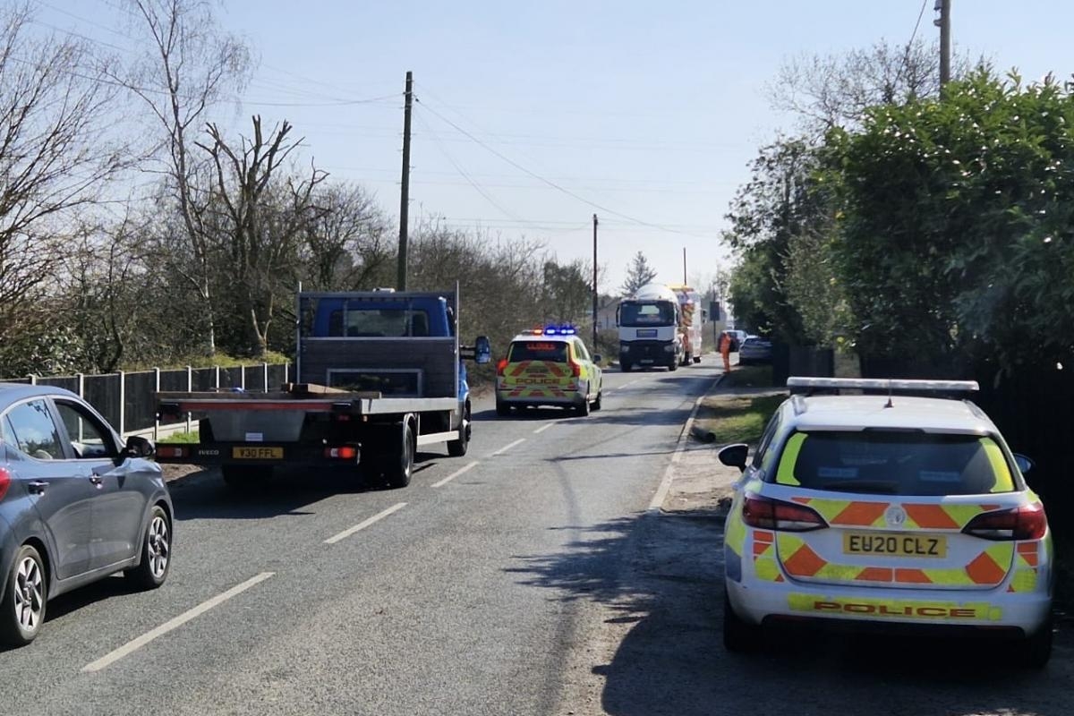 Manhunt launched for driver after police chase through Basildon ended in crash