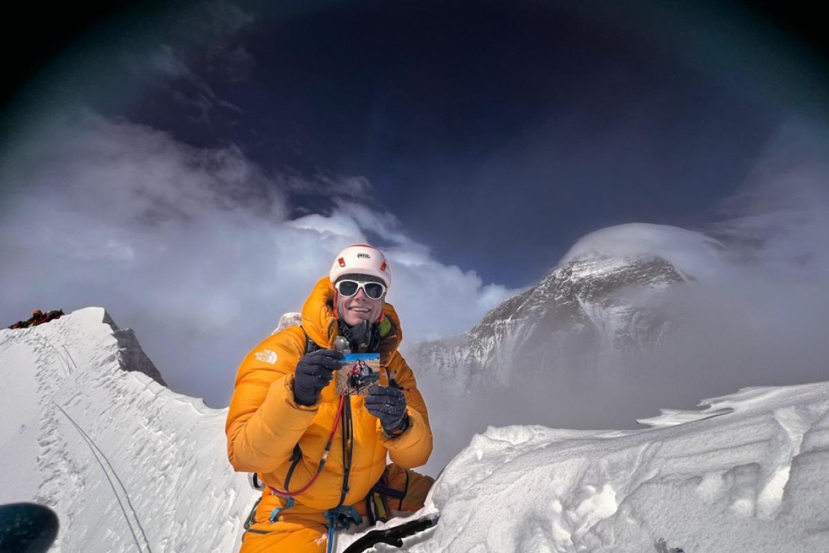 Climber from Leigh becomes youngest Brit to complete three Everest peaks