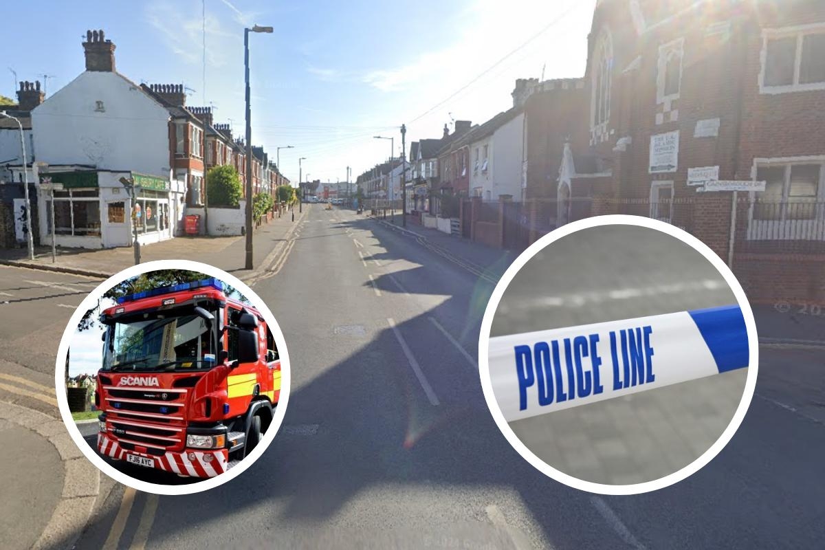 Police cordon off Southend road as firefighters on scene of cars blaze