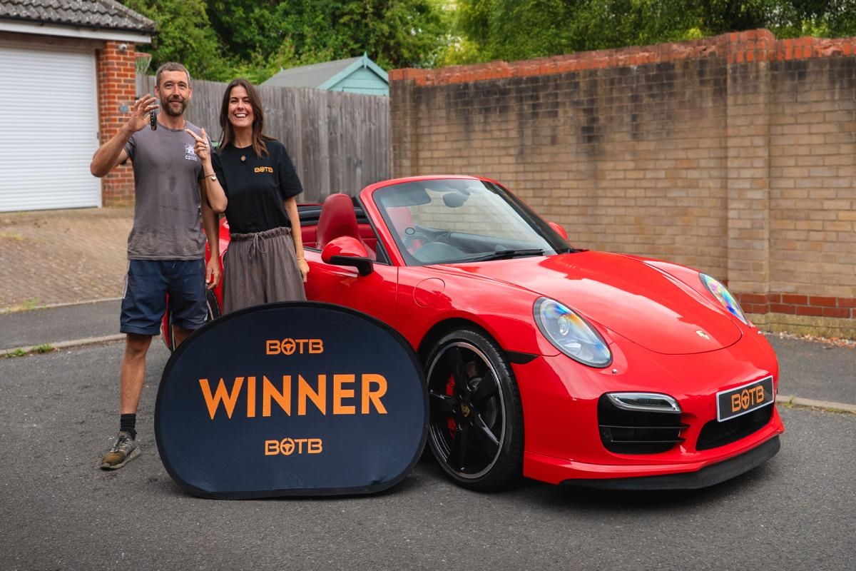 Builder from Essex wins £75k Porsche 911 after entering 6p competition