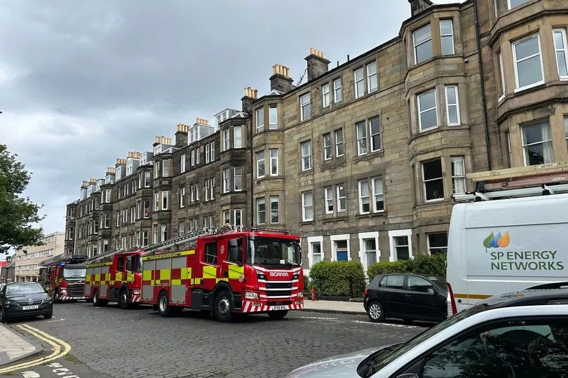 Edinburgh firefighters rush to scene of incident on residential street