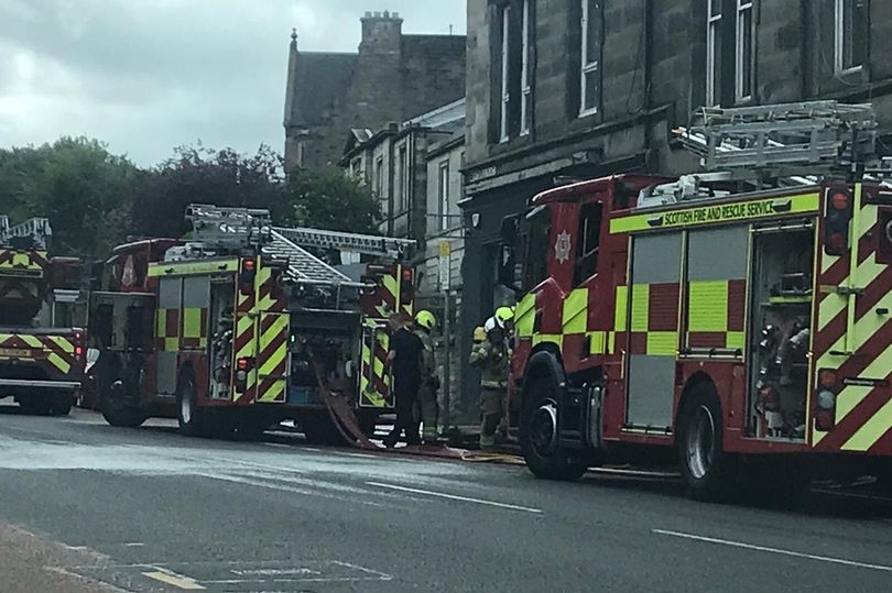 Edinburgh firefighters rush to blaze on busy street as major response scrambled