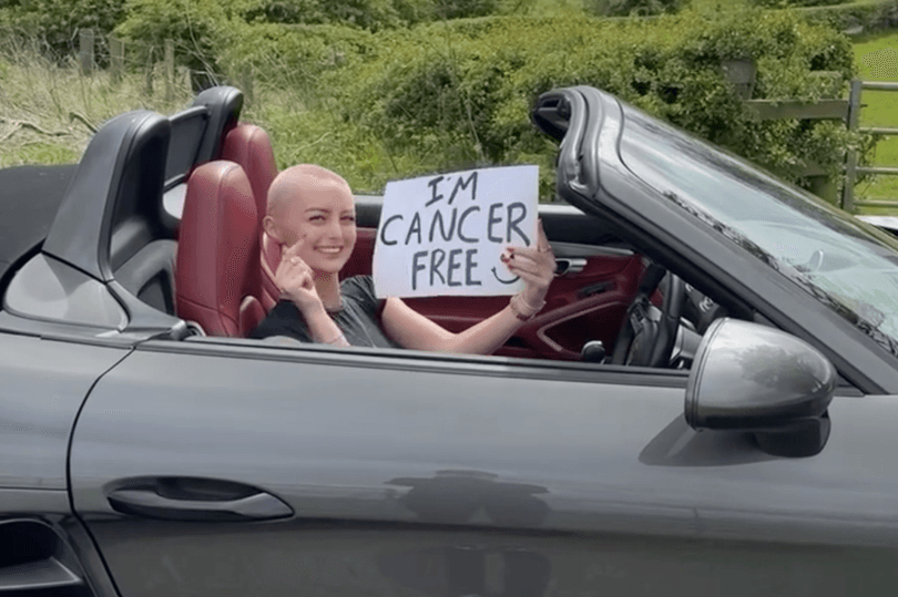 Young Scottish woman celebrates beating cancer with drive in luxury supercar