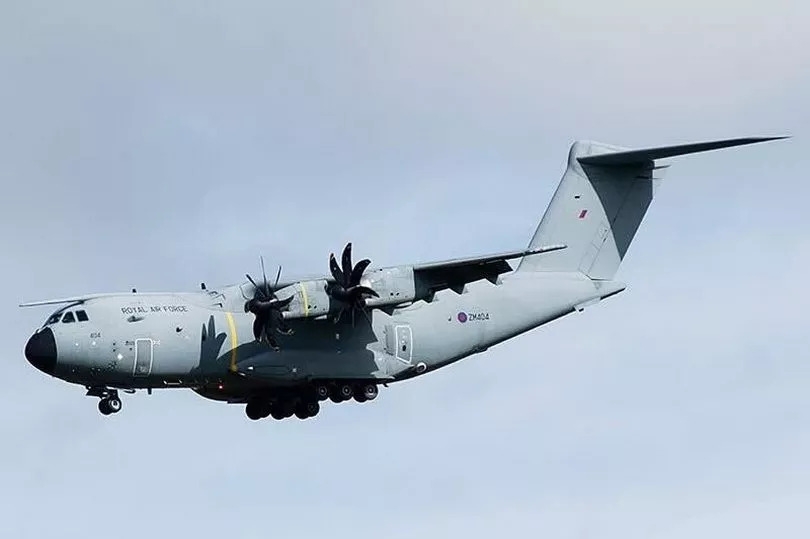 Edinburgh locals awestruck as RAF military transport aircraft arrives in capital