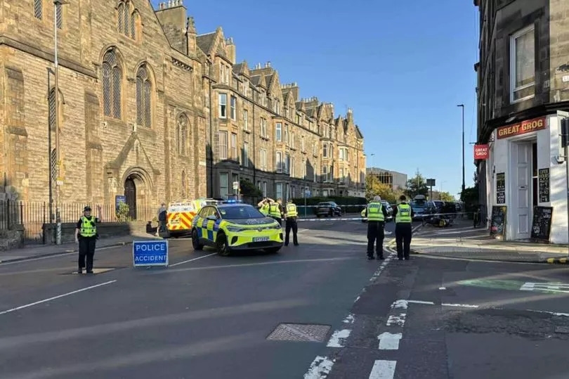 Edinburgh police cordon off city centre road following 'accident'