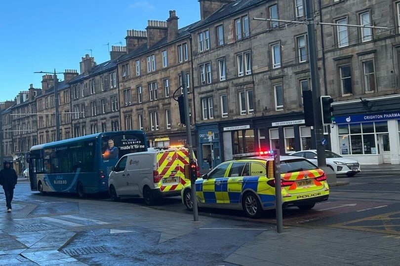 Edinburgh bus and car crash on Leith Walk as emergency services race to scene