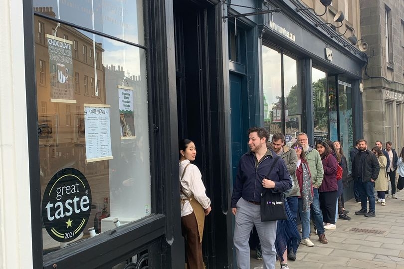 Edinburgh locals queue up for new chocolate shop and cafe in trendy neighbourhood