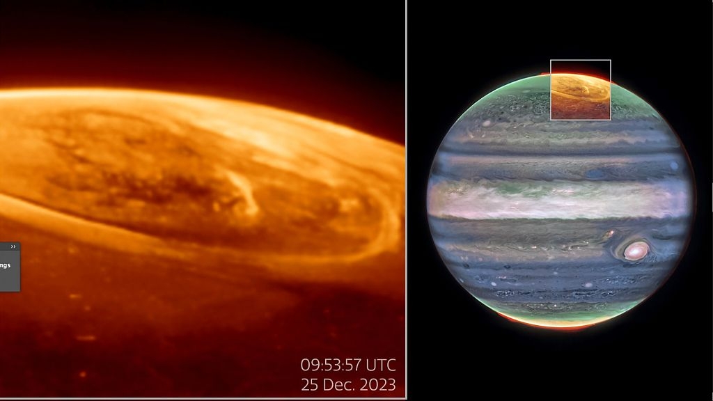 Stunning new images from James Webb Telescope help unlock mysteries of Jupiter's glowing auroras